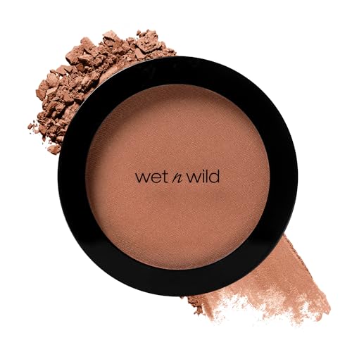 wet n wild Color Icon Blush, Effortless Glow & Seamless Blend infused with Luxuriously Smooth Jojoba Oil, Sheer Finish with a Matte Natural Glow, Cruelty-Free & Vegan - Pinch Me Pink