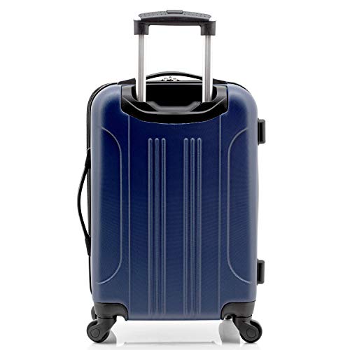 Travelers Club Chicago Hardside Expandable Spinner Luggages, Black, 20" Carry-On