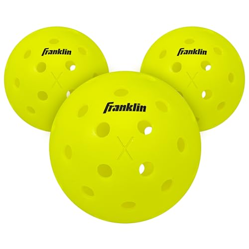 Franklin Sports Outdoor Pickleballs - X-40 Pickleball Balls - USA Pickleball (USAPA) Approved - Official US Open Ball