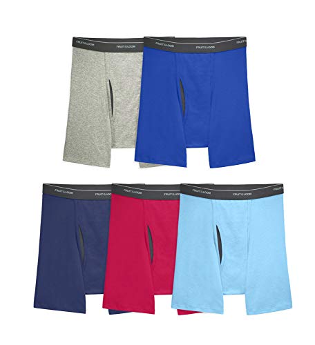 Fruit of the Loom Men's Coolzone Boxer Briefs, Moisture Wicking & Breathable, Assorted Color Multipacks