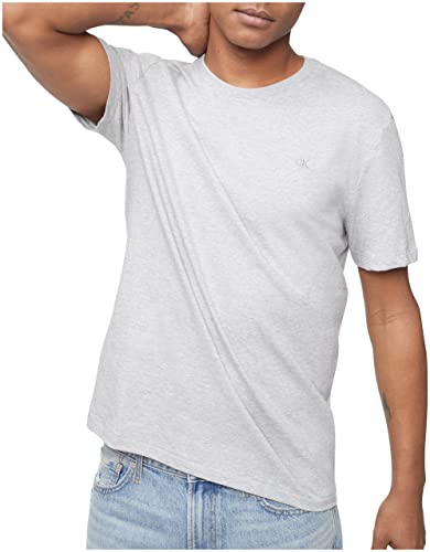 Calvin Klein Men's Smooth Cotton Solid Crewneck T-Shirt