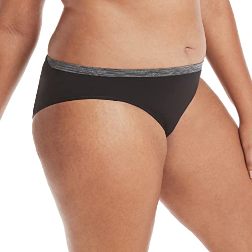 Hanes Women's Seamless Underwear Pack, Comfort Flex Fit Bikini Boyshort or Thong Panties, 6-Pack