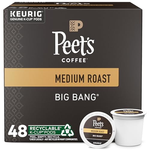 Peet's Coffee, Dark Roast K-Cup Pods for Keurig Brewers - Major Dickason's Blend 75 Count (1 Box of 75 K-Cup Pods)