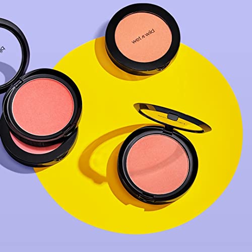 wet n wild Color Icon Blush, Effortless Glow & Seamless Blend infused with Luxuriously Smooth Jojoba Oil, Sheer Finish with a Matte Natural Glow, Cruelty-Free & Vegan - Pinch Me Pink