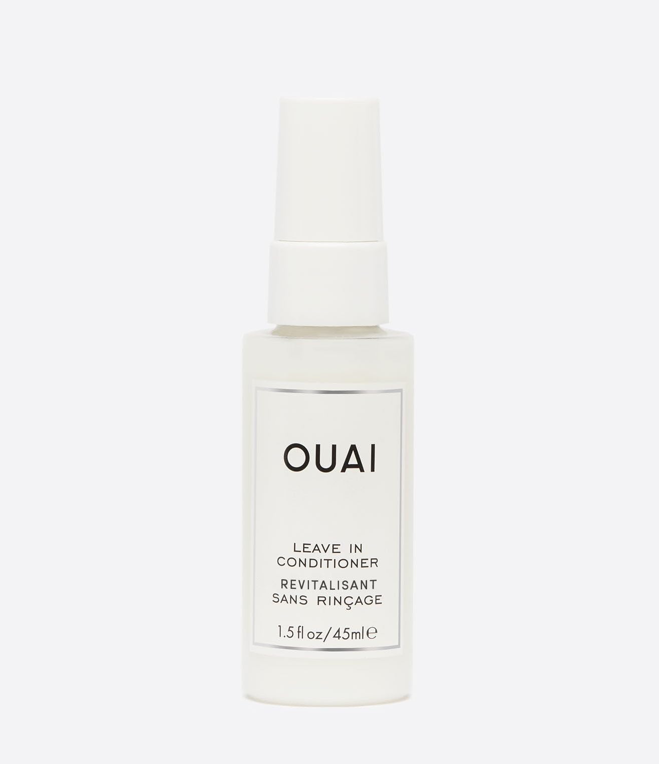 OUAI Leave In Conditioner & Heat Protectant Spray - Prime Hair for Style, Smooth Flyaways, Add Shine and Use as Detangling Spray - No Parabens, Sulfates or Phthalates (4.7 oz)