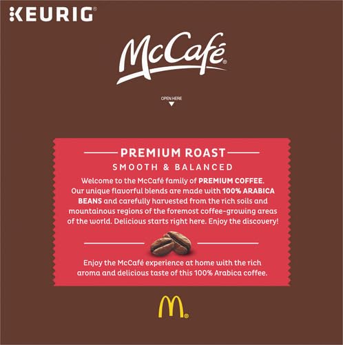 McCafe Premium Roast Coffee, Keurig Single Serve K-Cup Pods, Medium Roast, 24 Count (Pack of 4)