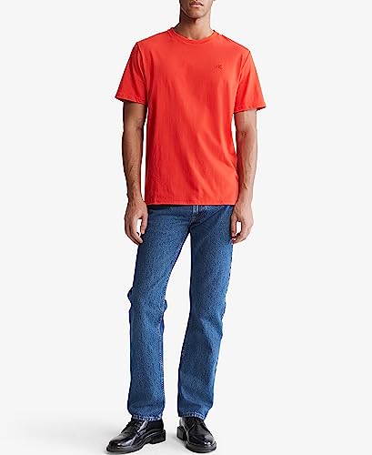 Calvin Klein Men's Smooth Cotton Solid Crewneck T-Shirt