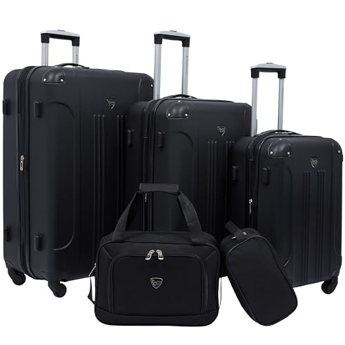 Travelers Club Chicago Hardside Expandable Spinner Luggages, Black, 20" Carry-On