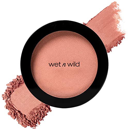 wet n wild Color Icon Blush, Effortless Glow & Seamless Blend infused with Luxuriously Smooth Jojoba Oil, Sheer Finish with a Matte Natural Glow, Cruelty-Free & Vegan - Pinch Me Pink