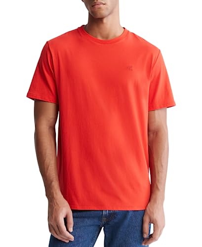 Calvin Klein Men's Smooth Cotton Solid Crewneck T-Shirt