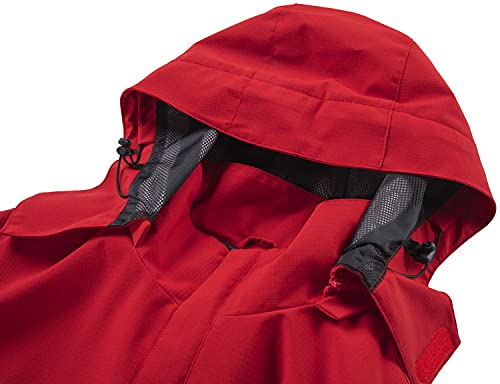 OTU Men's Lightweight Waterproof Hooded Rain Jacket Outdoor Raincoat Shell Jacket for Hiking Travel