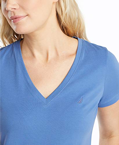 Nautica Women's Easy Comfort V-Neck Supersoft Stretch Cotton T-Shirt