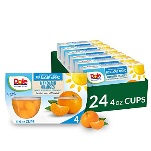 Dole Fruit Bowls No Sugar Added Variety Pack Snacks, Peaches, Mandarin Oranges & Cherry Mixed Fruit, 4oz 12 Cups, Gluten & Dairy Free, Bulk Lunch Snacks for Kids & Adults