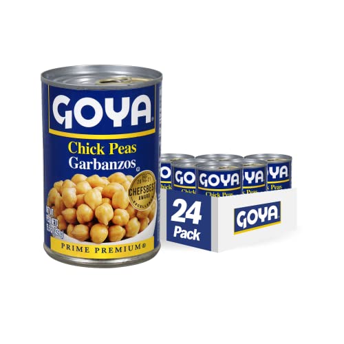 Goya Foods Chick Peas, Garbanzo Beans, 15.5 Ounce (Pack of 8)