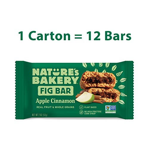 Natureâ€™s Bakery Whole Wheat Fig Bars, Blueberry, Real Fruit, Vegan, Non-GMO, Snack bar, Twin packs- 12 count