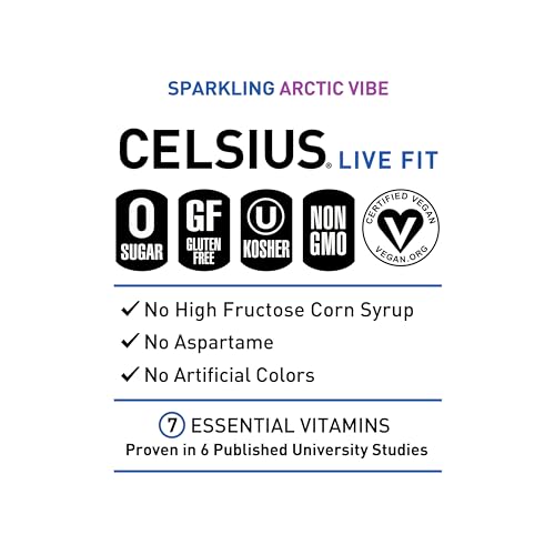 CELSIUS Assorted Flavors Official Variety Pack, Functional Essential Energy Drinks, 12 Fl Oz (Pack of 12)