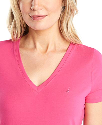 Nautica Women's Easy Comfort V-Neck Supersoft Stretch Cotton T-Shirt