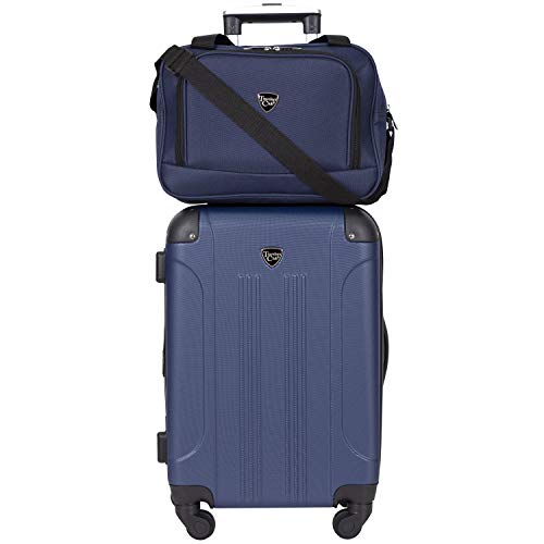 Travelers Club Chicago Hardside Expandable Spinner Luggages, Black, 20" Carry-On