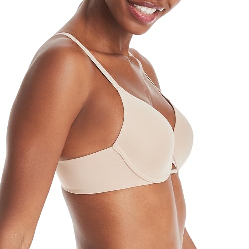 Hanes Womens Underwire T-Shirt Bra, No-Poke Dreamwire Full-Coverage Bra, X-Temp