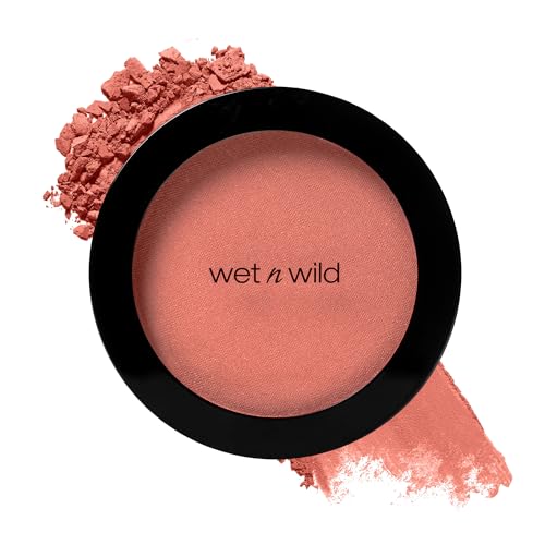 wet n wild Color Icon Blush, Effortless Glow & Seamless Blend infused with Luxuriously Smooth Jojoba Oil, Sheer Finish with a Matte Natural Glow, Cruelty-Free & Vegan - Pinch Me Pink