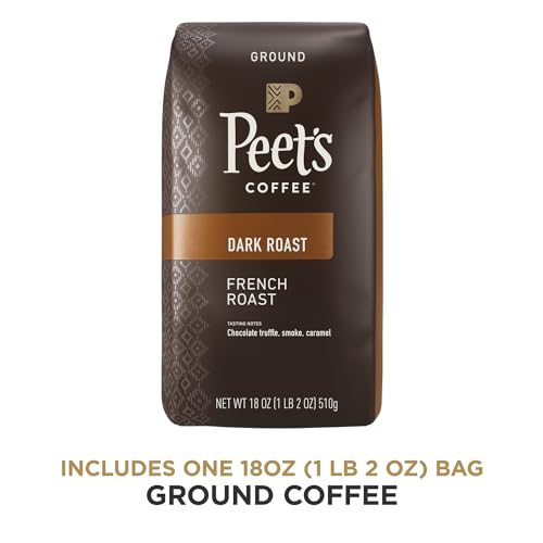 Peet's Coffee, Dark Roast Ground Coffee - Major Dickason's Blend 18 Ounce Bag