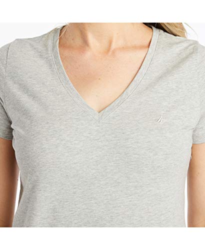 Nautica Women's Easy Comfort V-Neck Supersoft Stretch Cotton T-Shirt