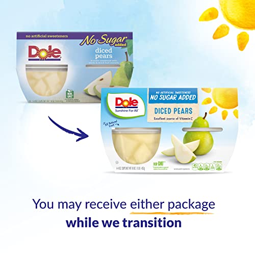 Dole Fruit Bowls No Sugar Added Variety Pack Snacks, Peaches, Mandarin Oranges & Cherry Mixed Fruit, 4oz 12 Cups, Gluten & Dairy Free, Bulk Lunch Snacks for Kids & Adults