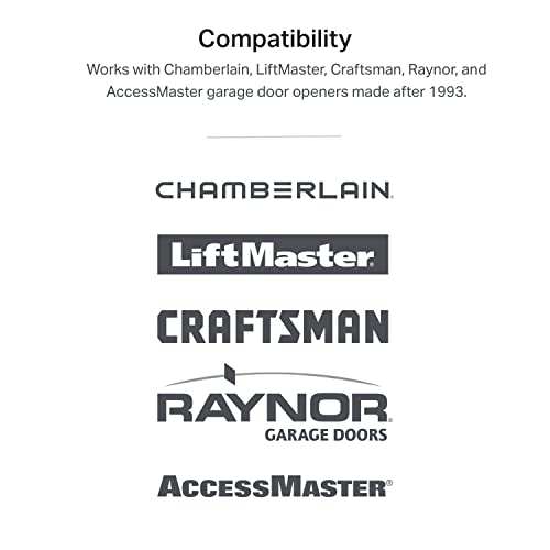 myQ Smart Garage Door Video Keypad with Wide-Angle Camera,Customizable PIN Codes,and Smartphone Control–Take Charge of Your Garage Access Works with Chamberlain, LiftMaster and Craftsman openers,White