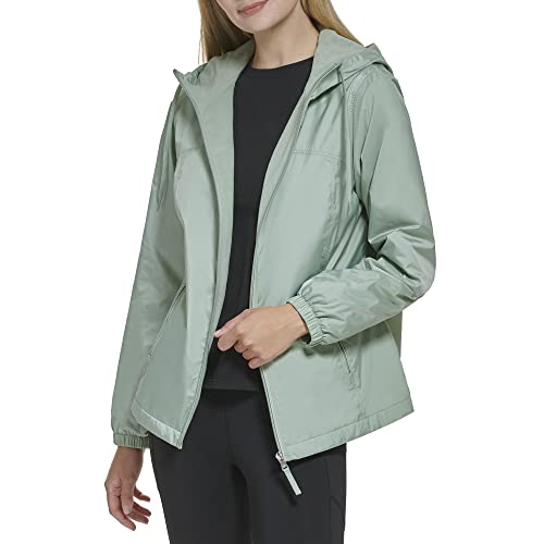 Calvin Klein Womens Zip Front Windbreaker