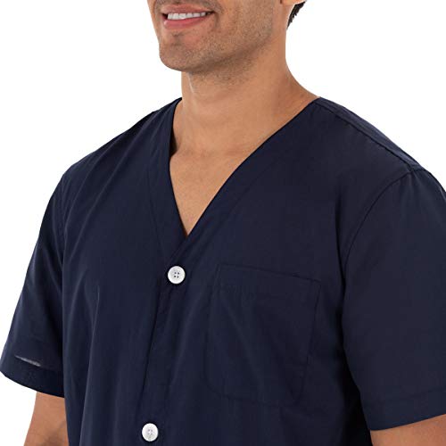 Fruit of the Loom Men's Broadcloth Short Sleeve Pajama Set