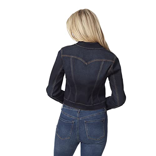 Jessica Simpson Women's Pixie Classic Feminine Fit Crop Jean Jacket