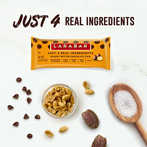 Larabar Peanut Butter Chocolate Chip, Gluten Free Fruit & Nut Bar, 18 Ct