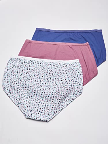 Hanes Women's Cotton Brief Value Pack, 10-Pack, Assorted Brief Underwear (Colors May Vary)