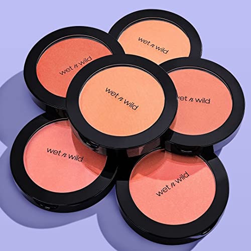 wet n wild Color Icon Blush, Effortless Glow & Seamless Blend infused with Luxuriously Smooth Jojoba Oil, Sheer Finish with a Matte Natural Glow, Cruelty-Free & Vegan - Pinch Me Pink