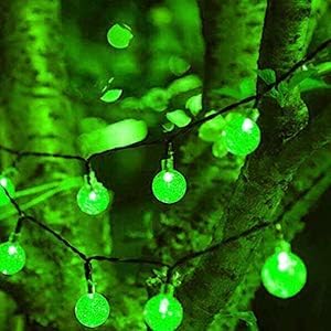 Solar String Lights Outdoor 60 LED 36FT Crystal Globe Lights with 8 Lighting Modes, Waterproof Solar Powered Patio Lights for Garden Yard Porch Wedding Party Decor (Warm White)