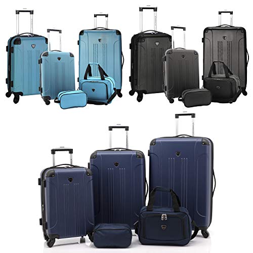 Travelers Club Chicago Hardside Expandable Spinner Luggages, Black, 20" Carry-On