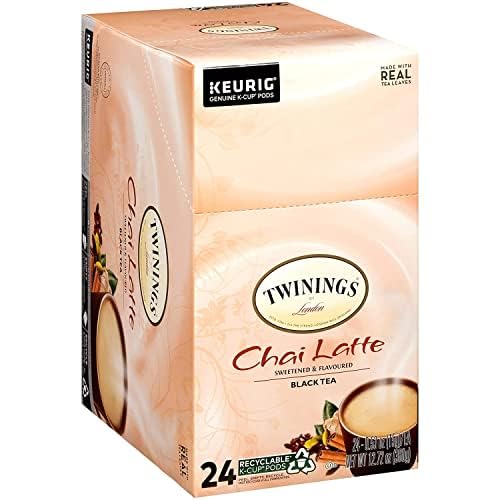 Twinings English Breakfast Tea K-Cup Pods for Keurig, Caffeinated, Smooth, Flavourful, Robust Black Tea, 24 Count (Pack of 1), Enjoy Hot or Iced