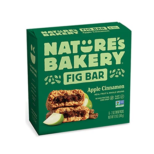 Natureâ€™s Bakery Whole Wheat Fig Bars, Blueberry, Real Fruit, Vegan, Non-GMO, Snack bar, Twin packs- 12 count