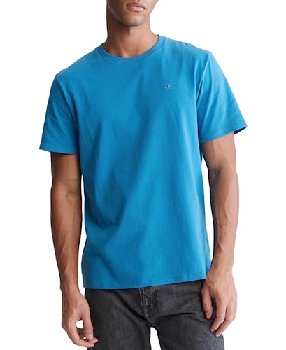 Calvin Klein Men's Smooth Cotton Solid Crewneck T-Shirt