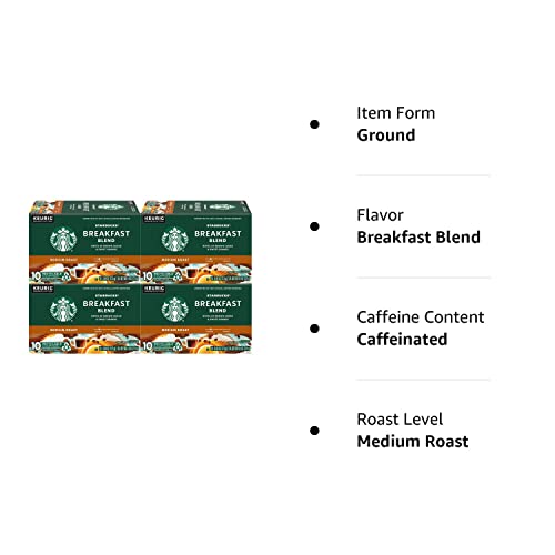 Starbucks K-Cup Coffee Pods—Medium Roast Coffee—Pike Place Roast for Keurig Brewers—100% Arabica—4 boxes (96 pods total)