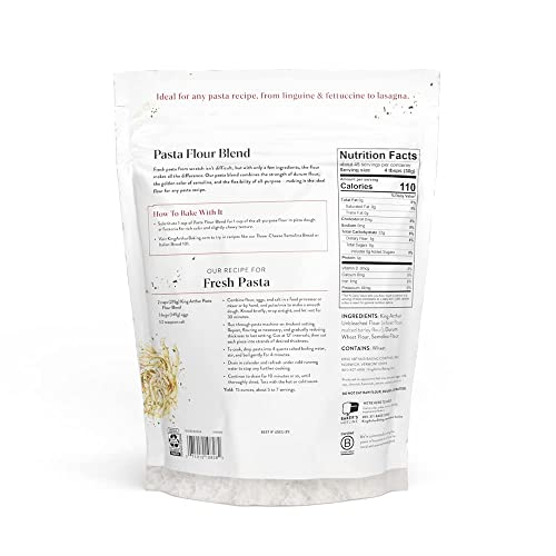 King Arthur Pasta Flour Blend, Finely Ground, 3 lb,White