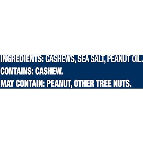 PLANTERS Deluxe Lightly Salted Whole Cashews, Party Snacks, Plant-Based Protein, Quick Snack for Adults, After School Snack, Roasted Cashew, Flavored with Sea Salt, Kosher, 1lb 2.25oz Canister