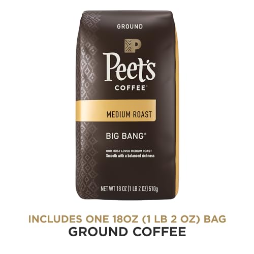 Peet's Coffee, Dark Roast Ground Coffee - Major Dickason's Blend 18 Ounce Bag