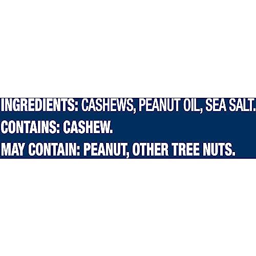 PLANTERS Deluxe Lightly Salted Whole Cashews, Party Snacks, Plant-Based Protein, Quick Snack for Adults, After School Snack, Roasted Cashew, Flavored with Sea Salt, Kosher, 1lb 2.25oz Canister