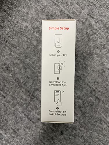 SwitchBot Smart Switch Button Pusher - Bluetooth Fingerbot for Rocker Switch/One-Way Button, Automatic Light Switch, Timer and APP Control, Works with Alexa When Paired with SwitchBot Hub (White)