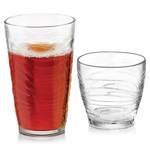 Libbey Ascent 16-Piece Tumbler and Rocks Glass Set