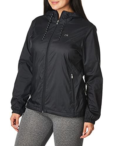 Calvin Klein Womens Zip Front Windbreaker