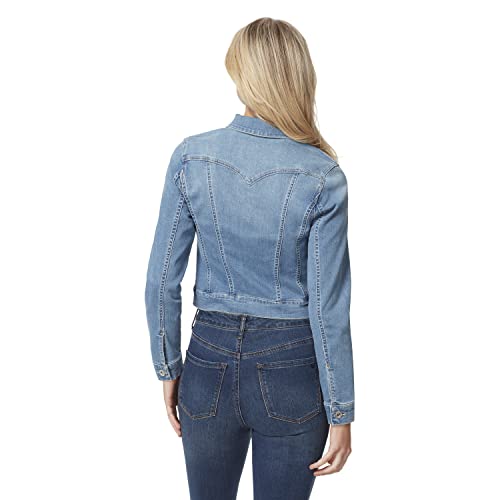 Jessica Simpson Women's Pixie Classic Feminine Fit Crop Jean Jacket