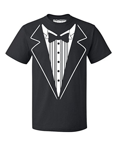 P&B Tuxedo White Funny Men's T-Shirt