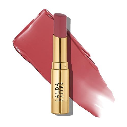 LAURA GELLER NEW YORK Jelly Balm Moisturizing Tinted Lip Balm - In the Buff - Hydrating Vitamin E - Semi-Shine Finish